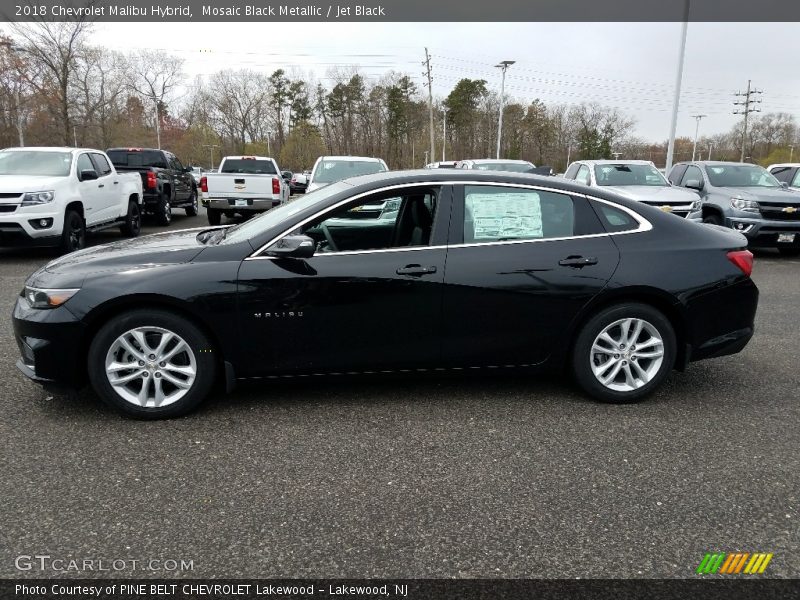 Mosaic Black Metallic / Jet Black 2018 Chevrolet Malibu Hybrid