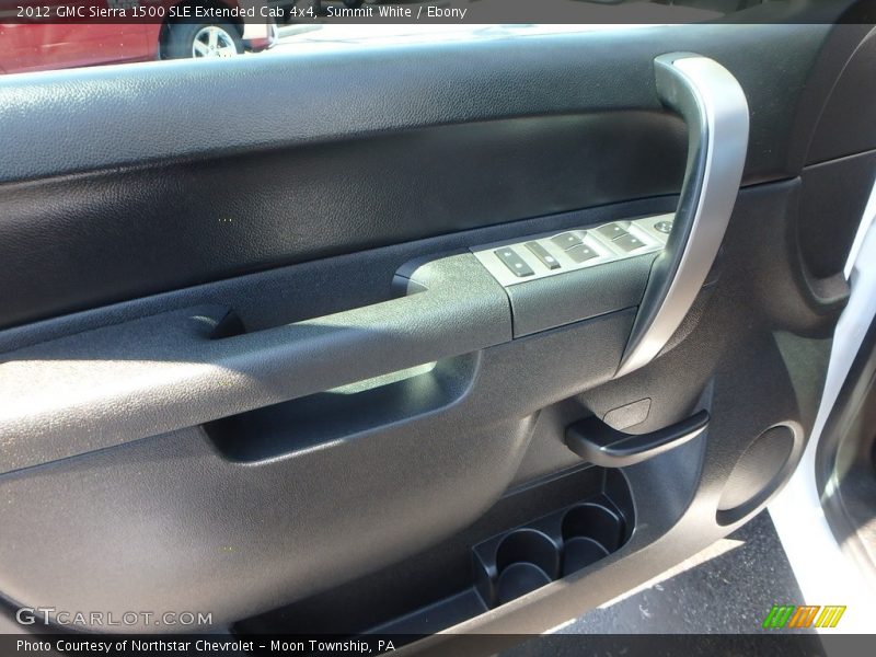 Summit White / Ebony 2012 GMC Sierra 1500 SLE Extended Cab 4x4