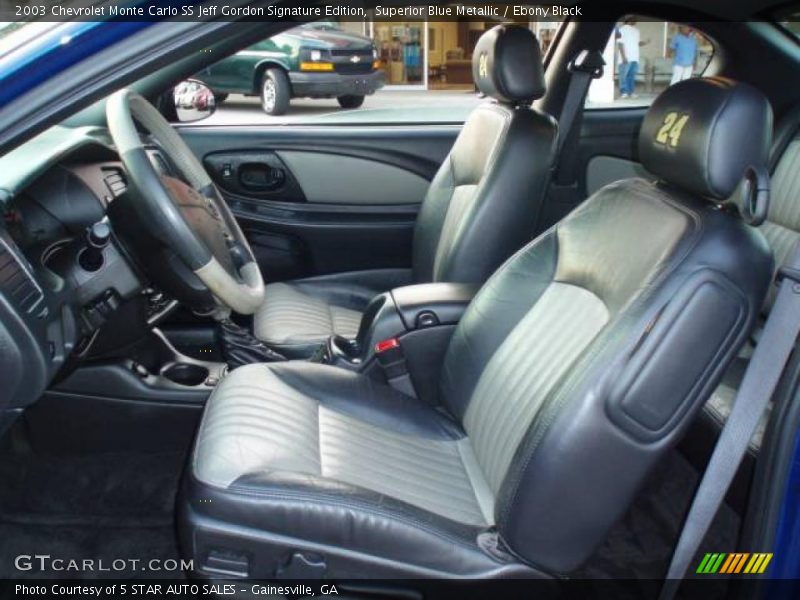 Superior Blue Metallic / Ebony Black 2003 Chevrolet Monte Carlo SS Jeff Gordon Signature Edition