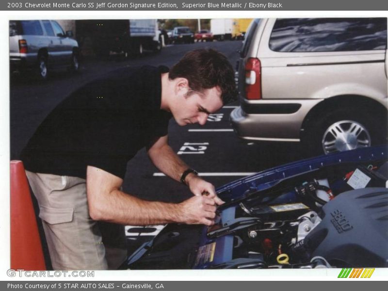 Superior Blue Metallic / Ebony Black 2003 Chevrolet Monte Carlo SS Jeff Gordon Signature Edition