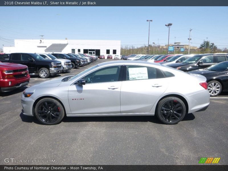 Silver Ice Metallic / Jet Black 2018 Chevrolet Malibu LT