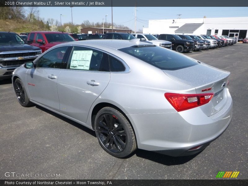 Silver Ice Metallic / Jet Black 2018 Chevrolet Malibu LT