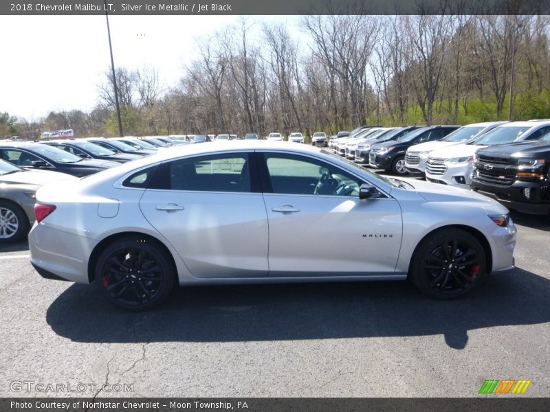 Silver Ice Metallic / Jet Black 2018 Chevrolet Malibu LT