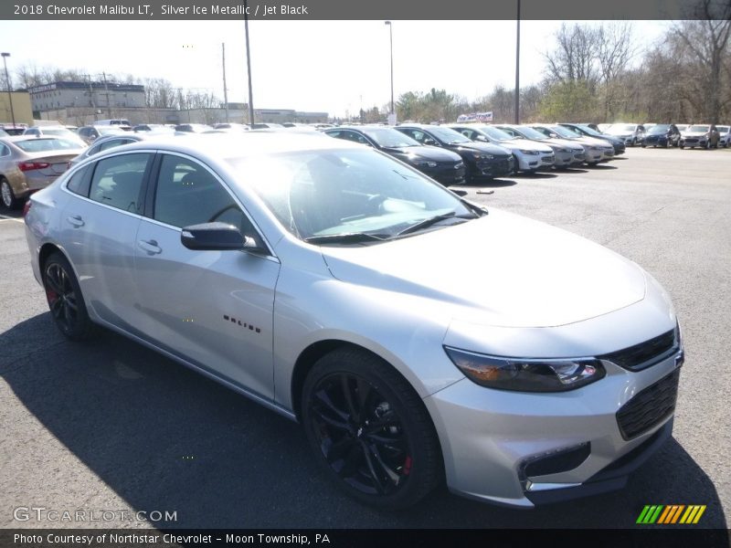 Silver Ice Metallic / Jet Black 2018 Chevrolet Malibu LT