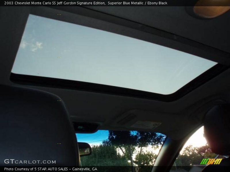 Superior Blue Metallic / Ebony Black 2003 Chevrolet Monte Carlo SS Jeff Gordon Signature Edition