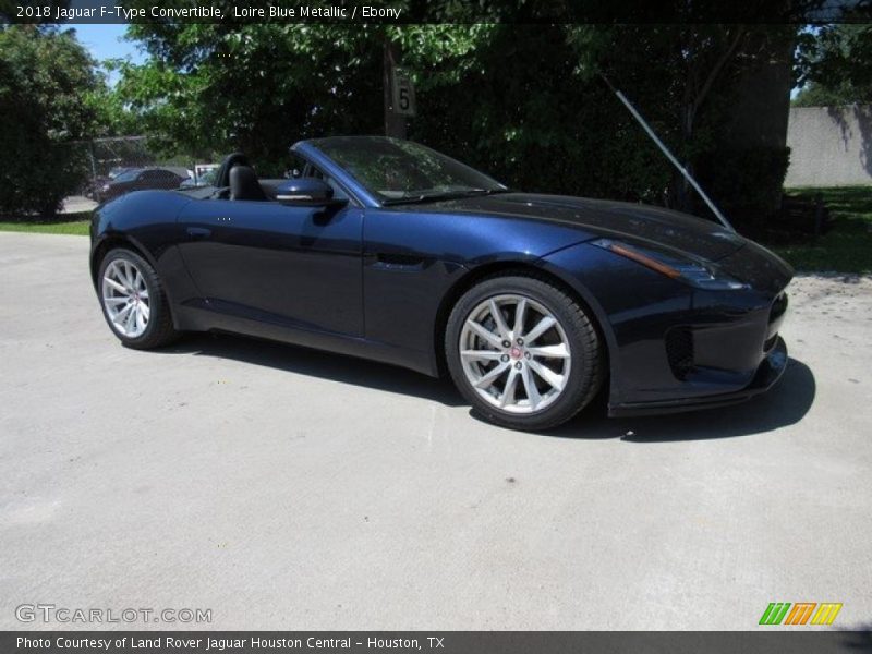 Loire Blue Metallic / Ebony 2018 Jaguar F-Type Convertible