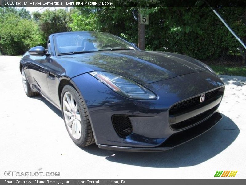 Loire Blue Metallic / Ebony 2018 Jaguar F-Type Convertible