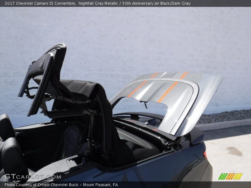 Nightfall Gray Metallic / 50th Anniversary Jet Black/Dark Gray 2017 Chevrolet Camaro SS Convertible
