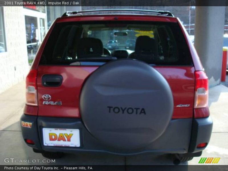 Impulse Red / Oak 2001 Toyota RAV4 4WD