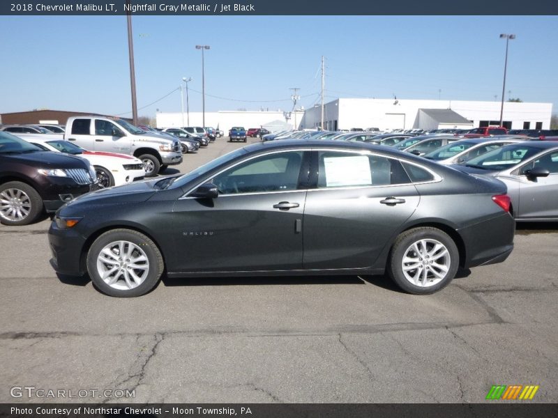 Nightfall Gray Metallic / Jet Black 2018 Chevrolet Malibu LT
