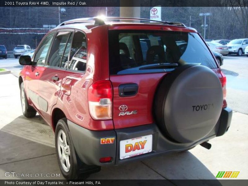 Impulse Red / Oak 2001 Toyota RAV4 4WD