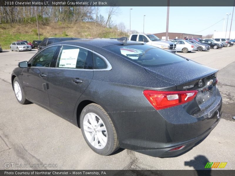 Nightfall Gray Metallic / Jet Black 2018 Chevrolet Malibu LT
