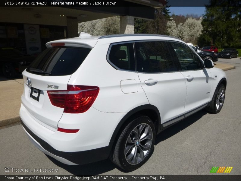 Mineral White Metallic / Saddle Brown 2015 BMW X3 xDrive28i