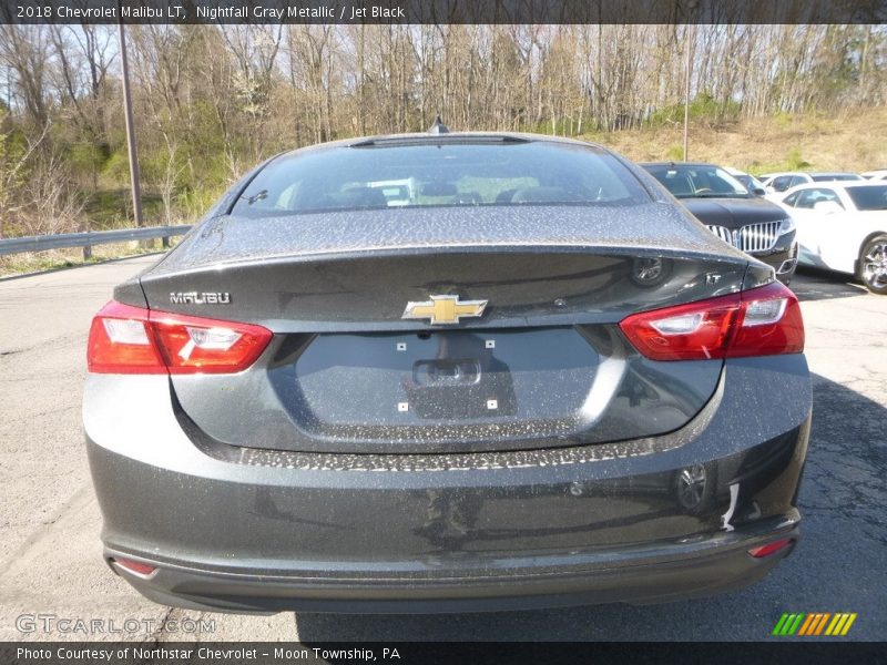 Nightfall Gray Metallic / Jet Black 2018 Chevrolet Malibu LT