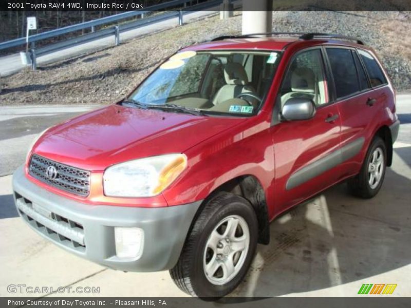 Impulse Red / Oak 2001 Toyota RAV4 4WD
