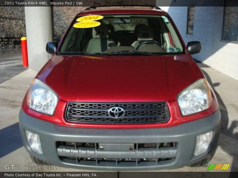 Impulse Red / Oak 2001 Toyota RAV4 4WD