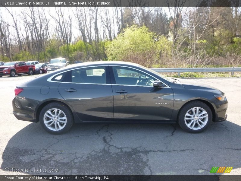 Nightfall Gray Metallic / Jet Black 2018 Chevrolet Malibu LT