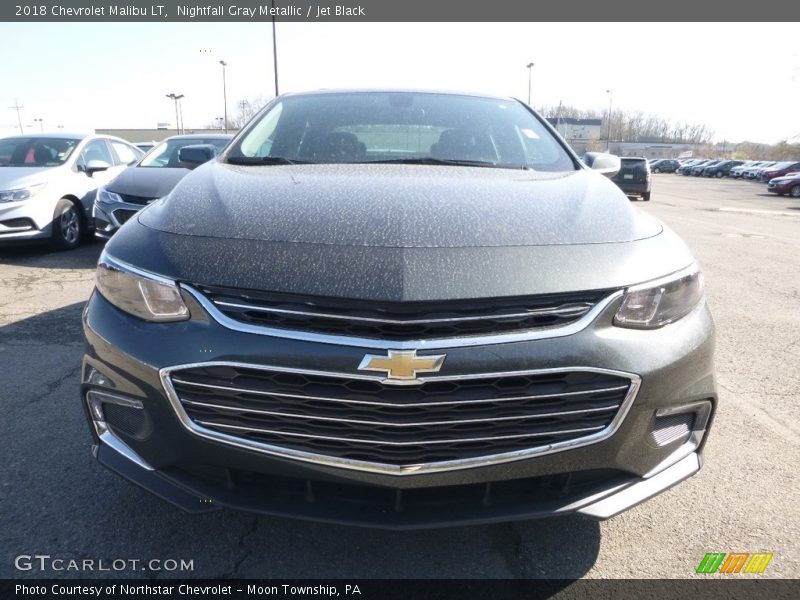 Nightfall Gray Metallic / Jet Black 2018 Chevrolet Malibu LT