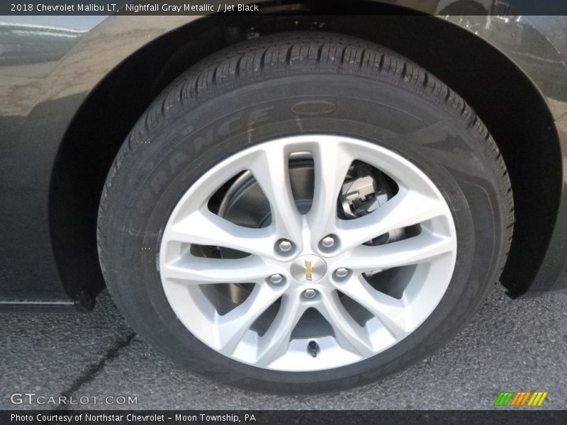 Nightfall Gray Metallic / Jet Black 2018 Chevrolet Malibu LT