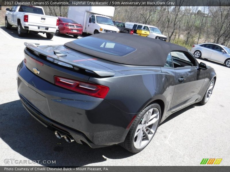 Nightfall Gray Metallic / 50th Anniversary Jet Black/Dark Gray 2017 Chevrolet Camaro SS Convertible