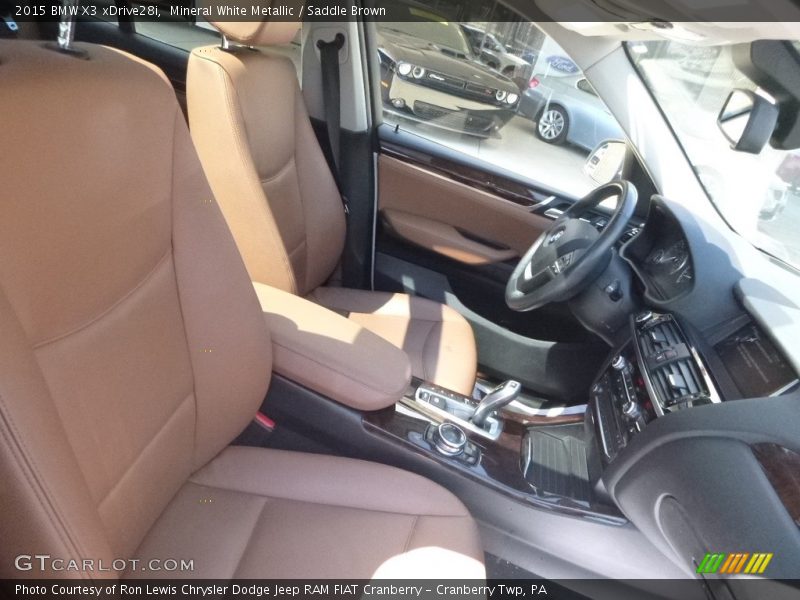Mineral White Metallic / Saddle Brown 2015 BMW X3 xDrive28i