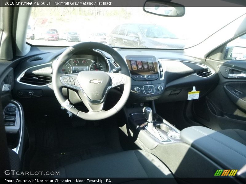 Nightfall Gray Metallic / Jet Black 2018 Chevrolet Malibu LT