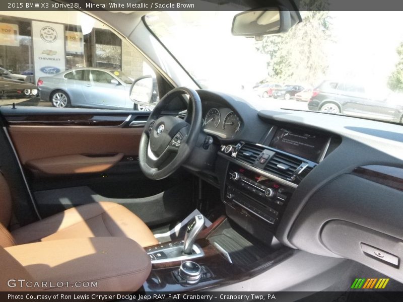Mineral White Metallic / Saddle Brown 2015 BMW X3 xDrive28i