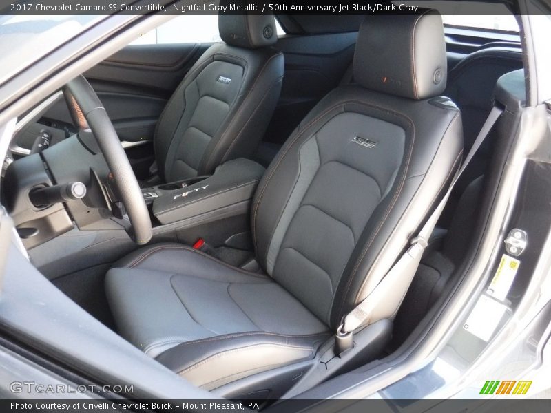 Nightfall Gray Metallic / 50th Anniversary Jet Black/Dark Gray 2017 Chevrolet Camaro SS Convertible