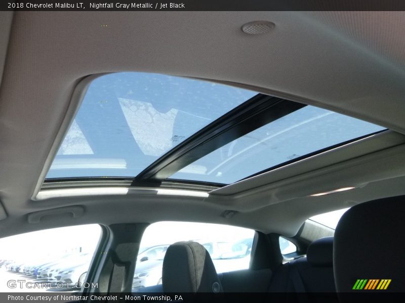 Nightfall Gray Metallic / Jet Black 2018 Chevrolet Malibu LT
