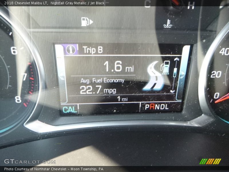 Nightfall Gray Metallic / Jet Black 2018 Chevrolet Malibu LT