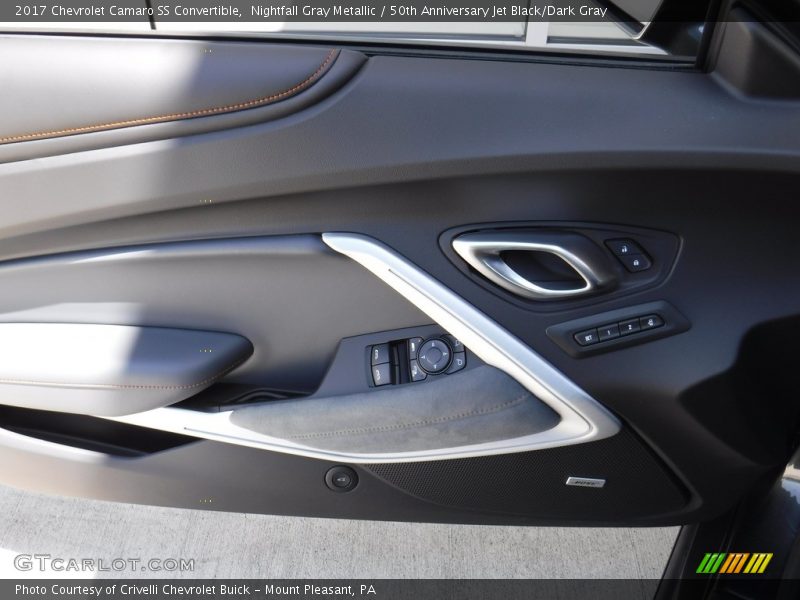 Nightfall Gray Metallic / 50th Anniversary Jet Black/Dark Gray 2017 Chevrolet Camaro SS Convertible