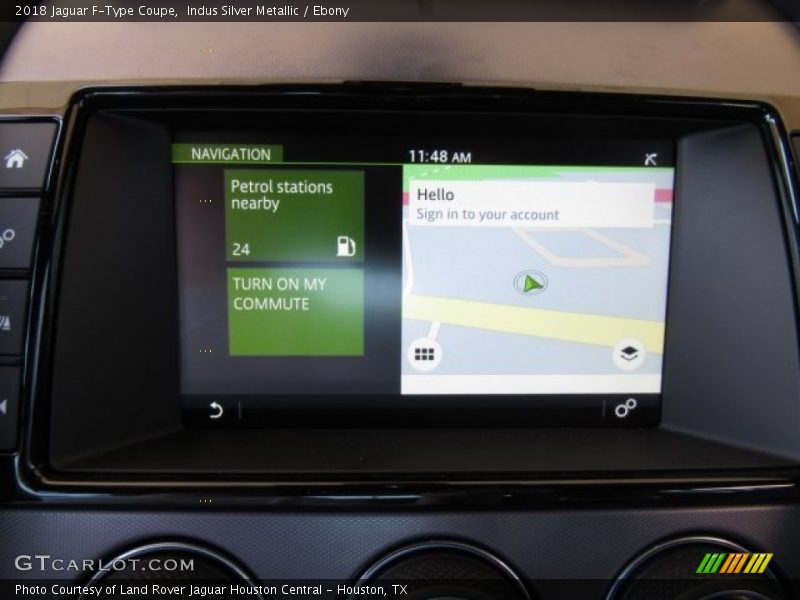 Navigation of 2018 F-Type Coupe