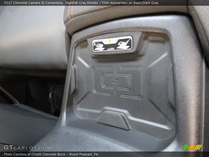 Nightfall Gray Metallic / 50th Anniversary Jet Black/Dark Gray 2017 Chevrolet Camaro SS Convertible