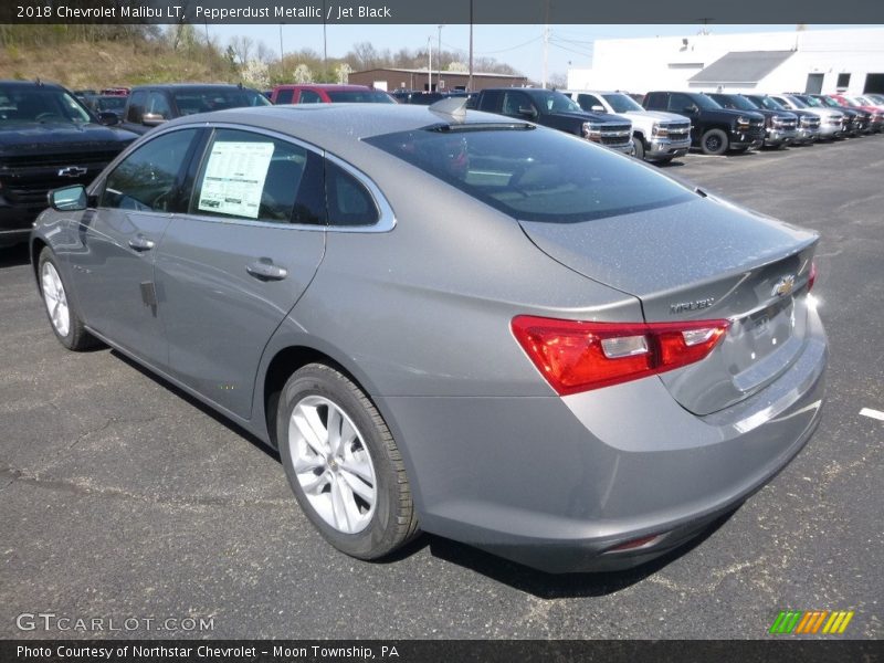 Pepperdust Metallic / Jet Black 2018 Chevrolet Malibu LT