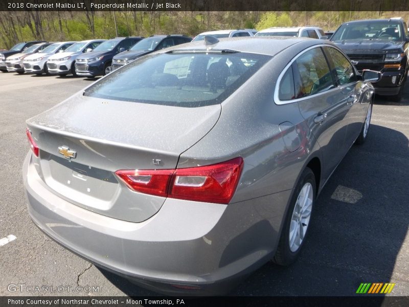 Pepperdust Metallic / Jet Black 2018 Chevrolet Malibu LT