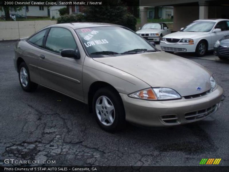 Sandrift Metallic / Neutral 2000 Chevrolet Cavalier Coupe