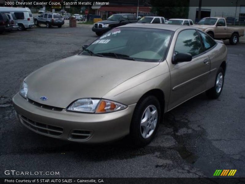 Sandrift Metallic / Neutral 2000 Chevrolet Cavalier Coupe