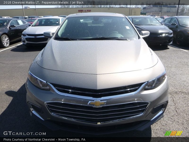 Pepperdust Metallic / Jet Black 2018 Chevrolet Malibu LT