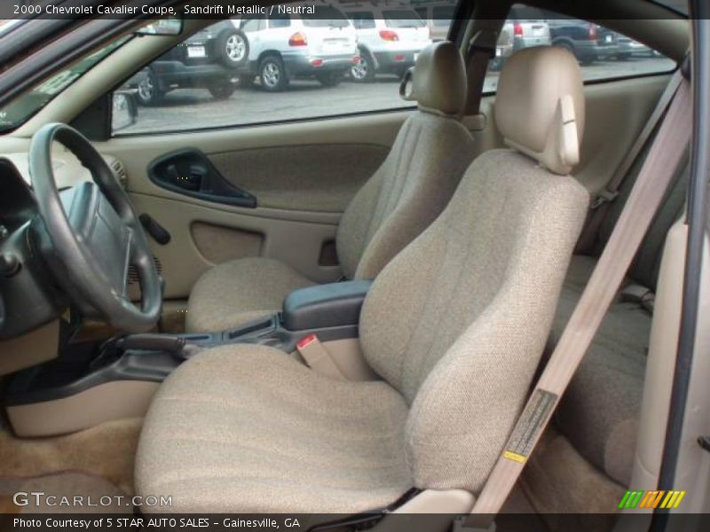Sandrift Metallic / Neutral 2000 Chevrolet Cavalier Coupe