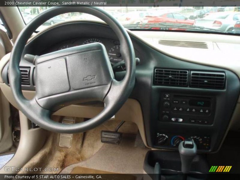 Sandrift Metallic / Neutral 2000 Chevrolet Cavalier Coupe