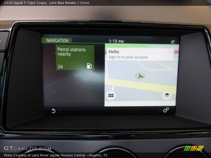 Navigation of 2018 F-Type Coupe