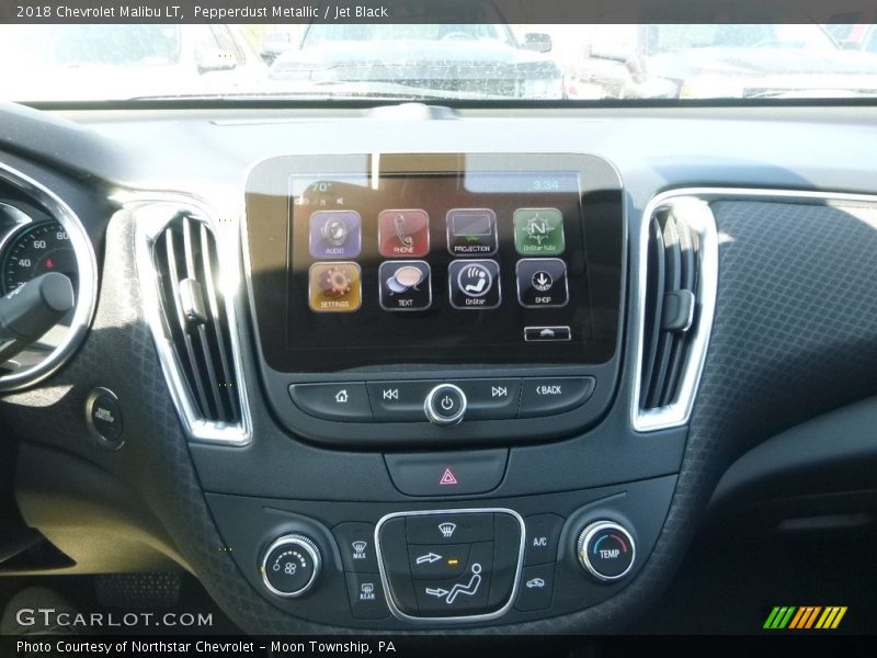 Pepperdust Metallic / Jet Black 2018 Chevrolet Malibu LT