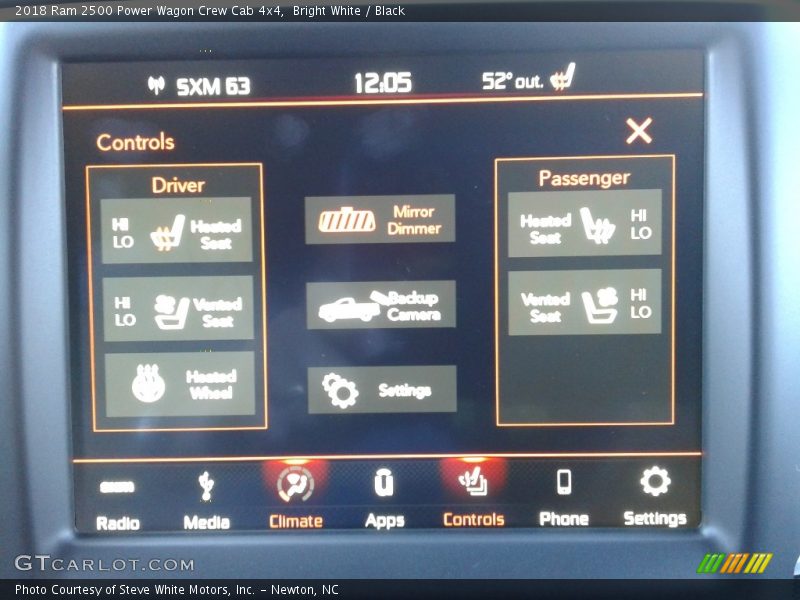 Controls of 2018 2500 Power Wagon Crew Cab 4x4