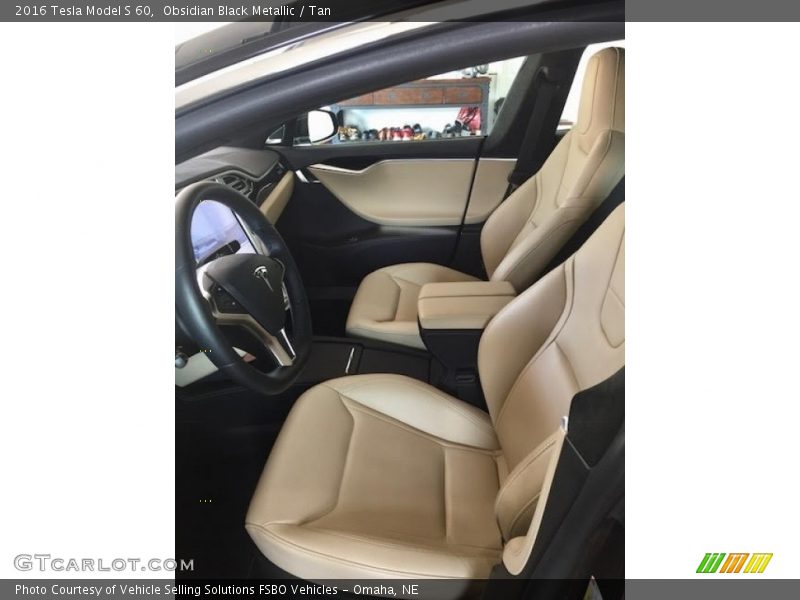 Front Seat of 2016 Model S 60