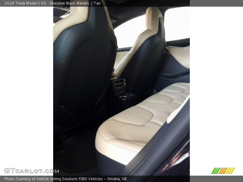 Obsidian Black Metallic / Tan 2016 Tesla Model S 60