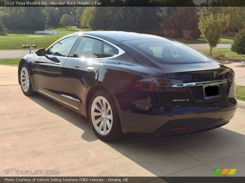 Obsidian Black Metallic / Tan 2016 Tesla Model S 60