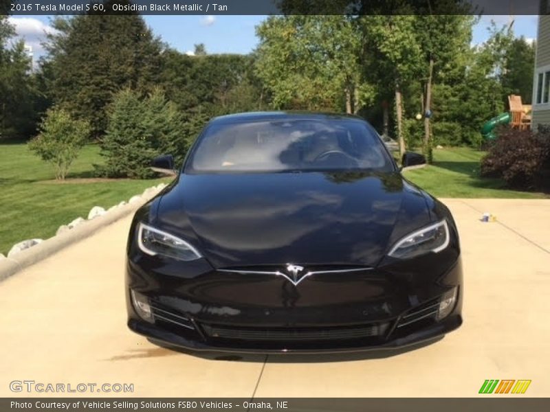 Obsidian Black Metallic / Tan 2016 Tesla Model S 60
