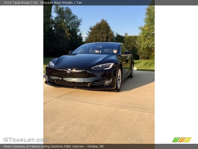 Obsidian Black Metallic / Tan 2016 Tesla Model S 60