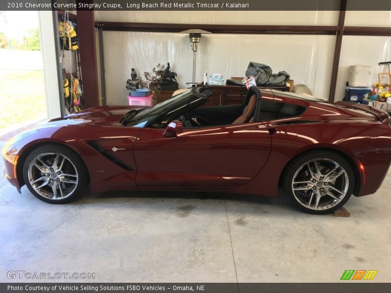 Long Beach Red Metallic Tintcoat / Kalahari 2016 Chevrolet Corvette Stingray Coupe