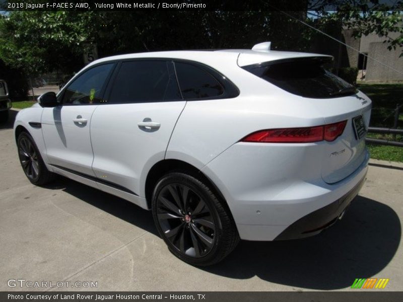 Yulong White Metallic / Ebony/Pimento 2018 Jaguar F-PACE S AWD